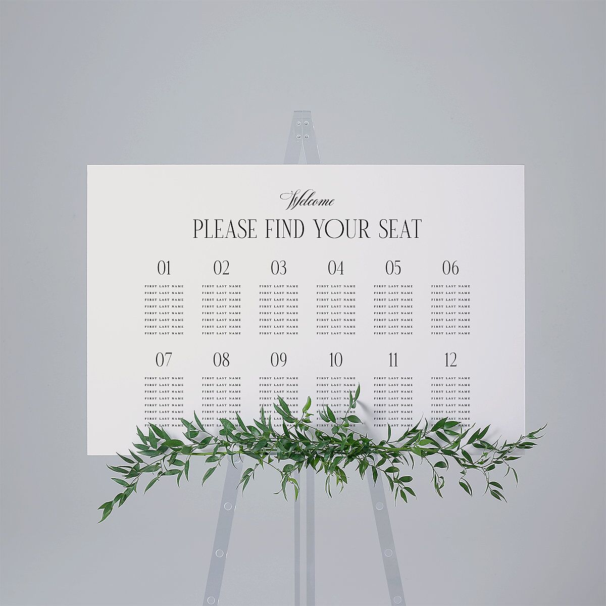 Cosmopolitan Standard Seating Chart Large The Knot