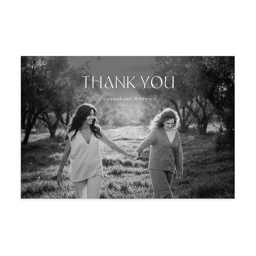 Fairytale Garden Thank You Postcards Sage