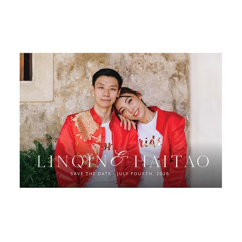 Romantic Phoenix Save the Date Postcards Crimson Postcard