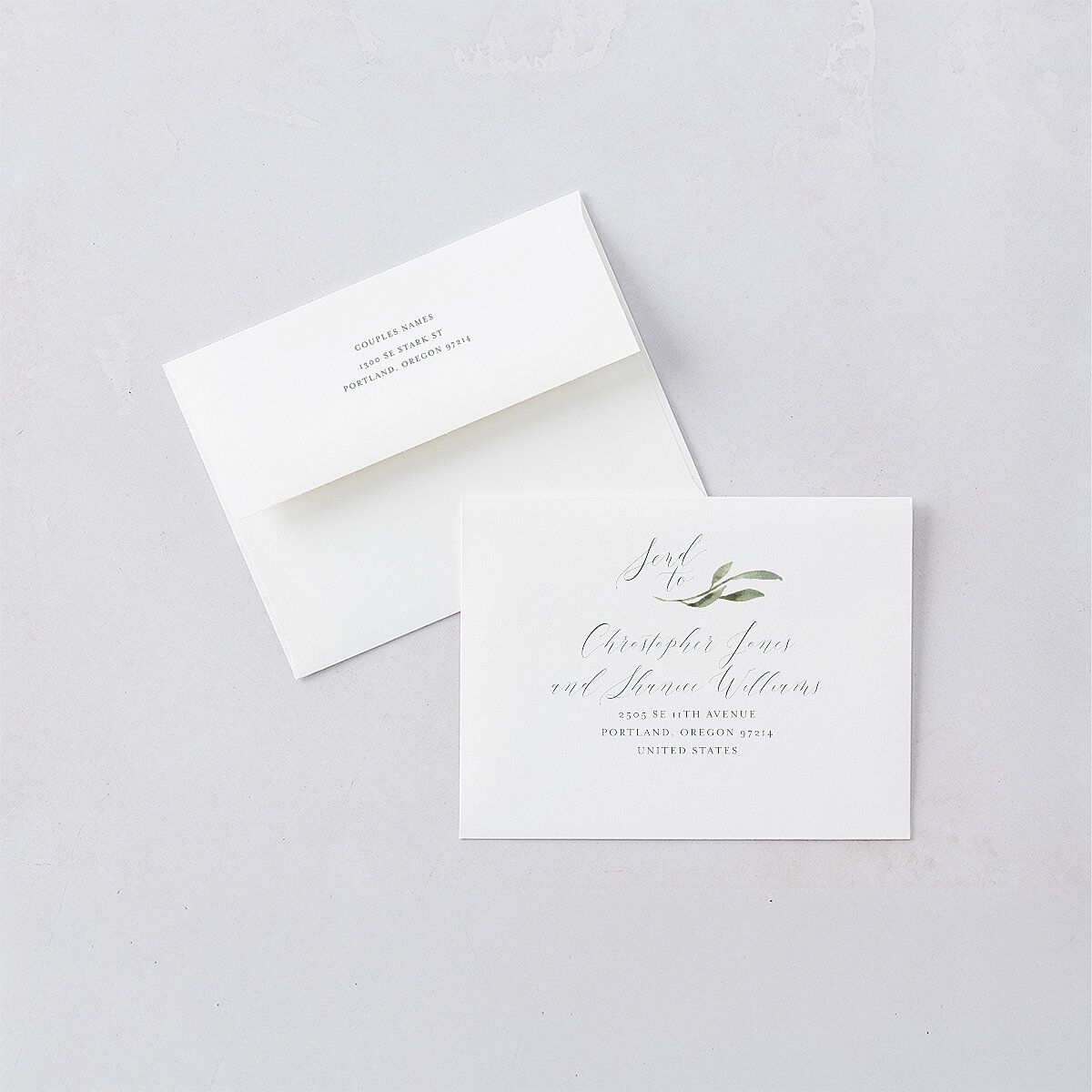 Muted Floral Save The Date Magnets — view 4