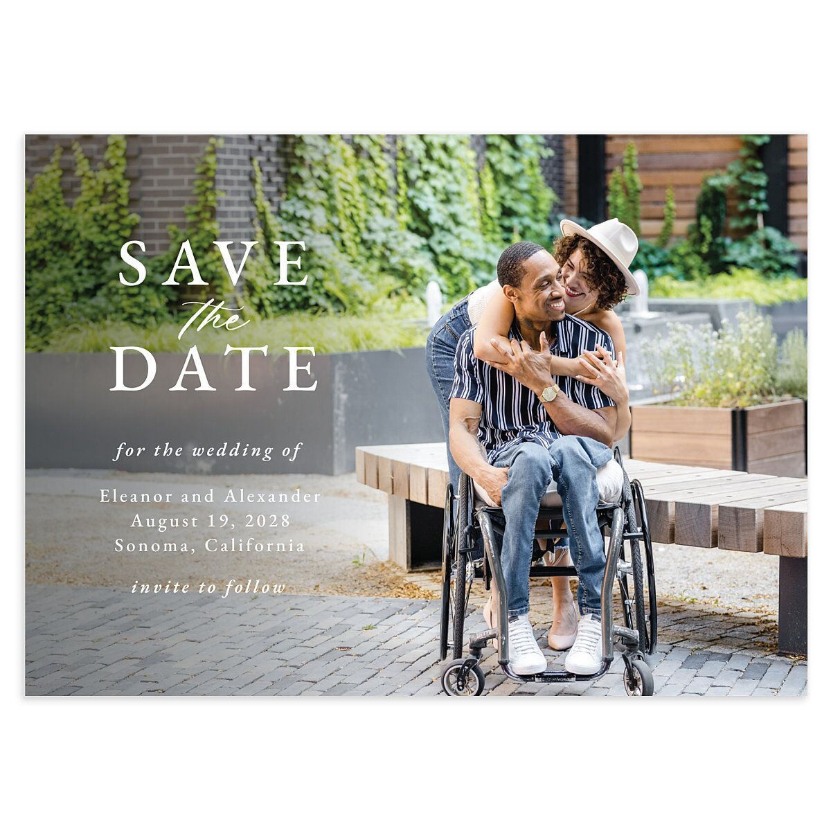 Timeless Floral Save the Date Cards