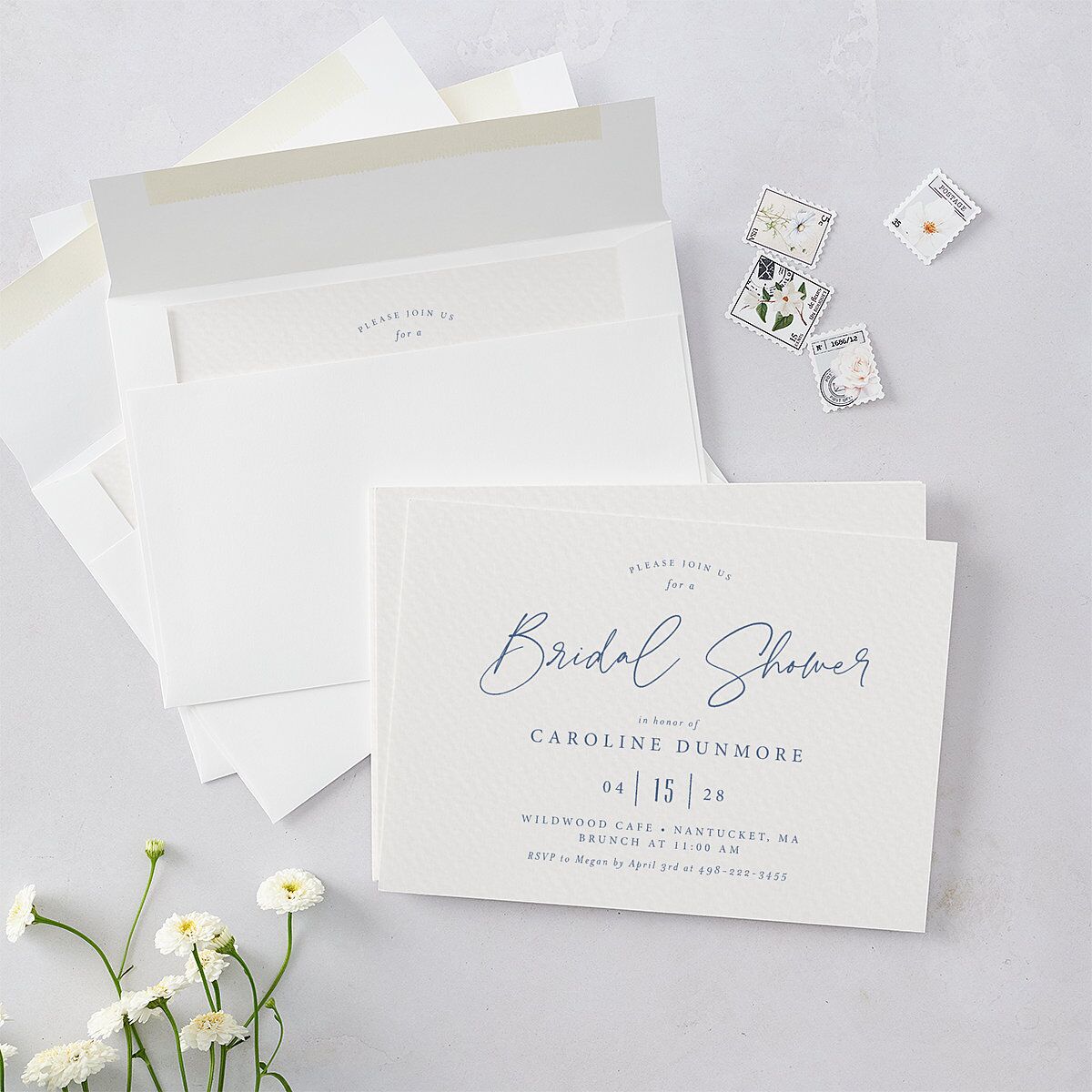 Coastal Love Bridal Shower Invitations — view 5