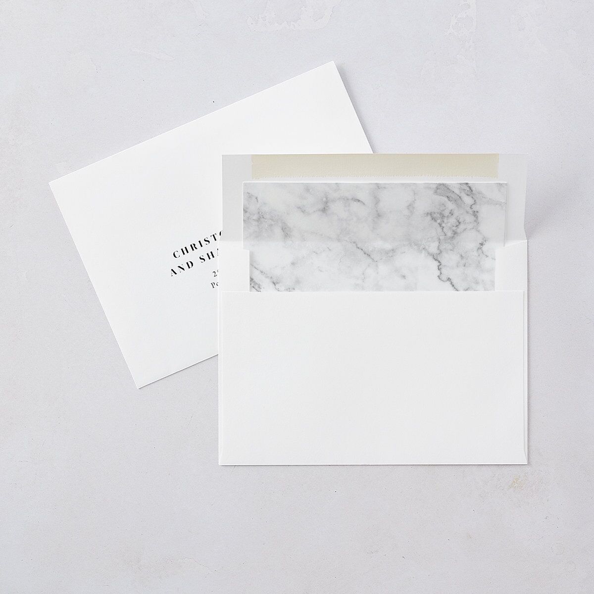 Classic Monogram Wedding Invitations Pure White Signature Blank No Standard