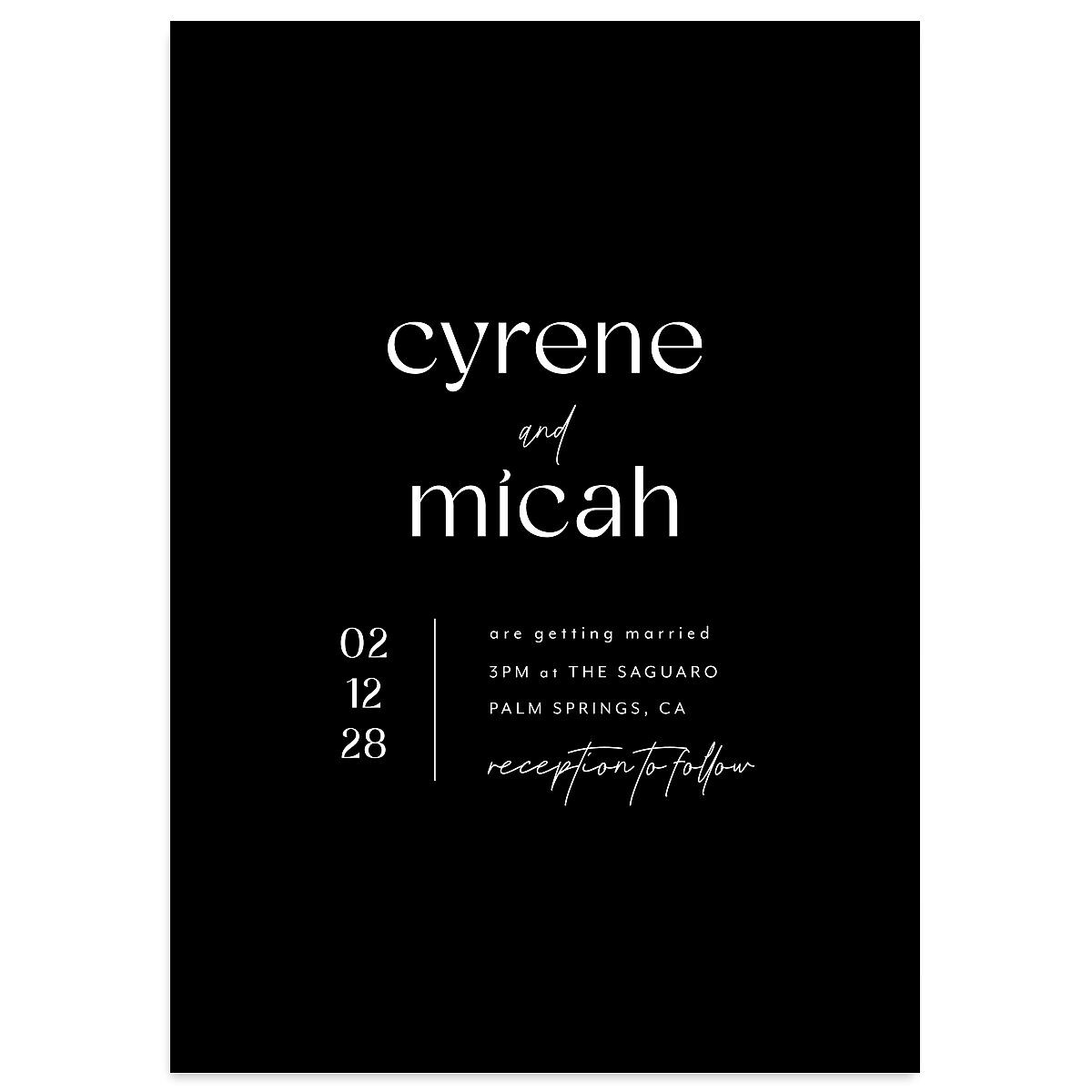 Simply Stated Wedding Invitations