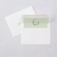 Botanical Arch Wedding Invitations Hunter Green Signature Blank No Standard