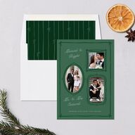 Whimsical Hand Drawn Photo Frames Holiday Cards Eucalyptus Signature Blank Standard Portrait