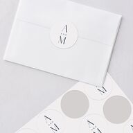 Estate Wedding Stickers Moody Blue Circle
