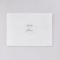 Floral Arc Wedding Stickers Shell Pink Sticker