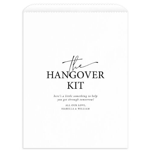 Nothing Fancy Favor Bags White Charcoal Wax-Lined Food Safe Paper