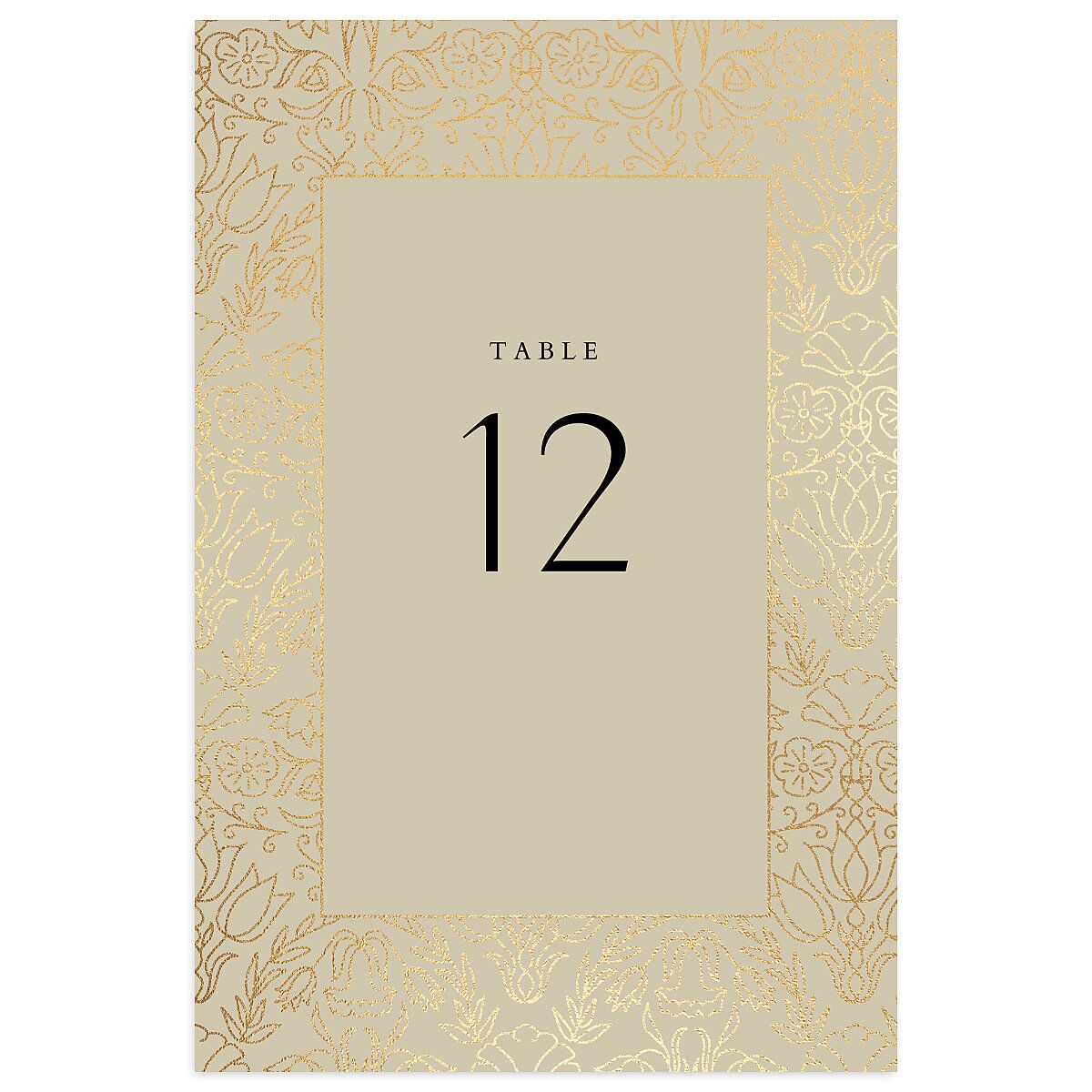 Ornate Regency Table Numbers