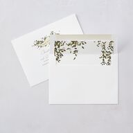 Graceful Chuppah Rehearsal Dinner Invitations Pure White Signature Blank
