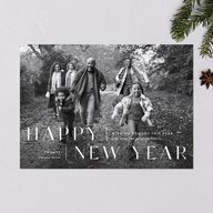 Next Step Holiday Cards Sky Signature Blank Standard Landscape