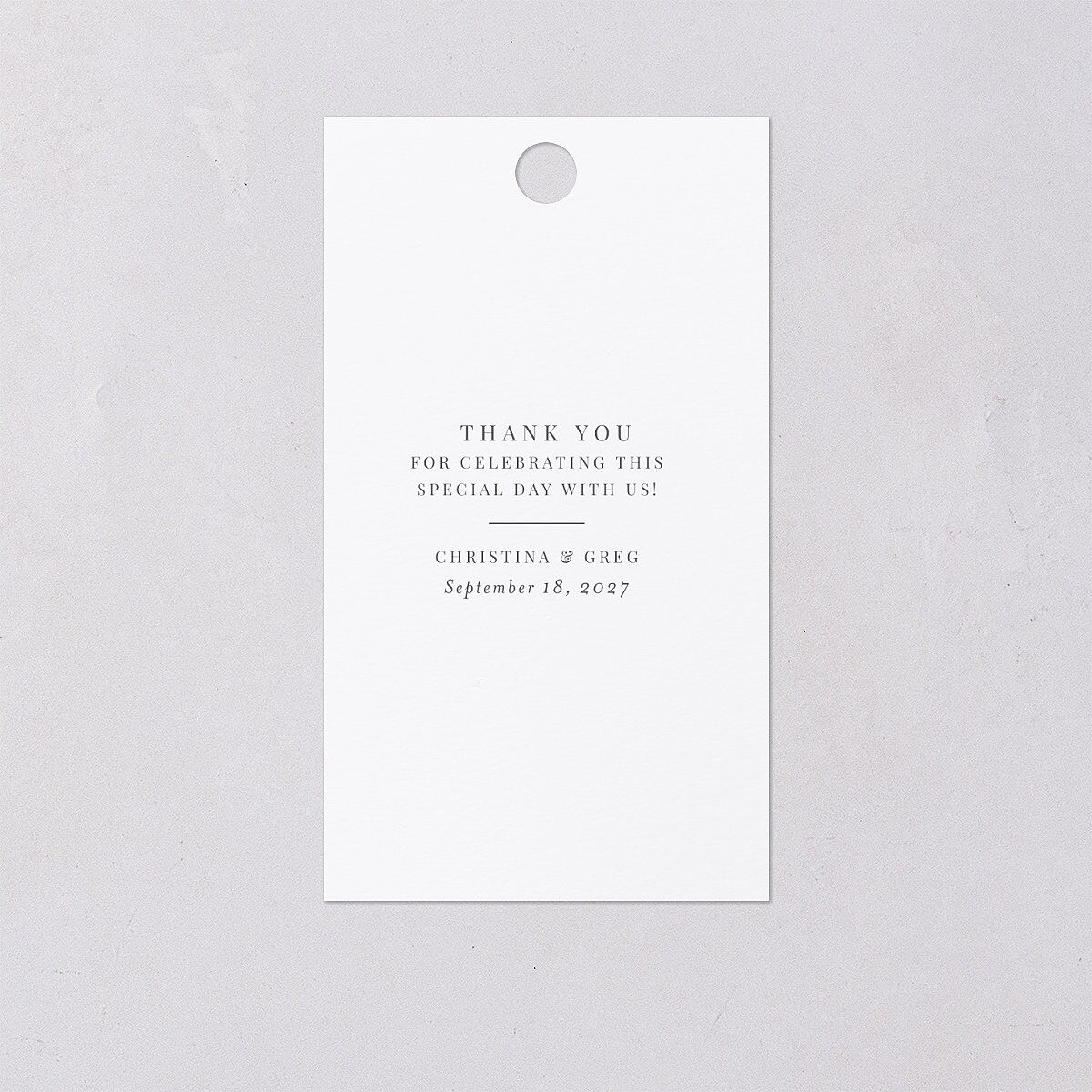 Romantic Calligraphy Foil Favor Gift Tags Gold  Signature