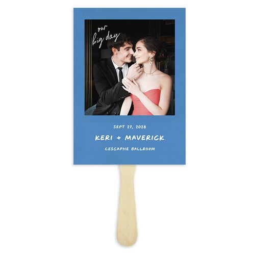 Modern Writing Fan Programs Sea Blue Signature Standard