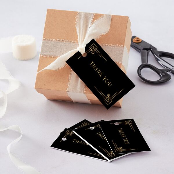 Vintage Hollywood Favor Gift Tags Licorice Signature