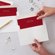 New Year New Baby Classic Editorial Photos Envelope Liners Merlot Standard