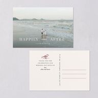 Elegant Lighthouse Thank You Postcards Maroon
