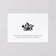 Ornate Lace Wedding Event Detail Cards Midnight Signature Standard