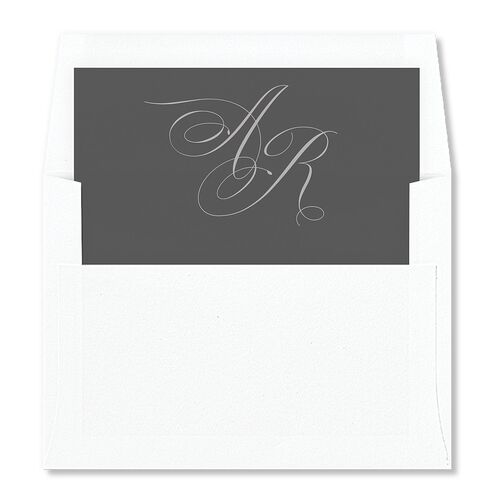 Grand Calligraphy Envelope Liners Standard Medieval Grey Liner