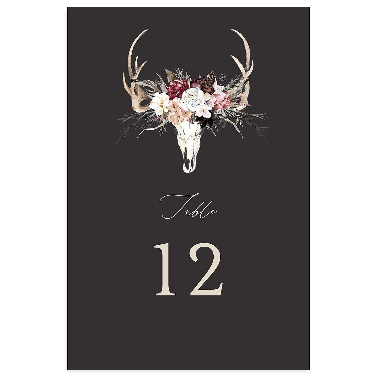 Gothic Antlers Table Numbers