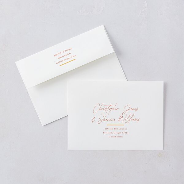 Ankara Print Wedding Invitations Gold Marigold Signature Blank No Standard