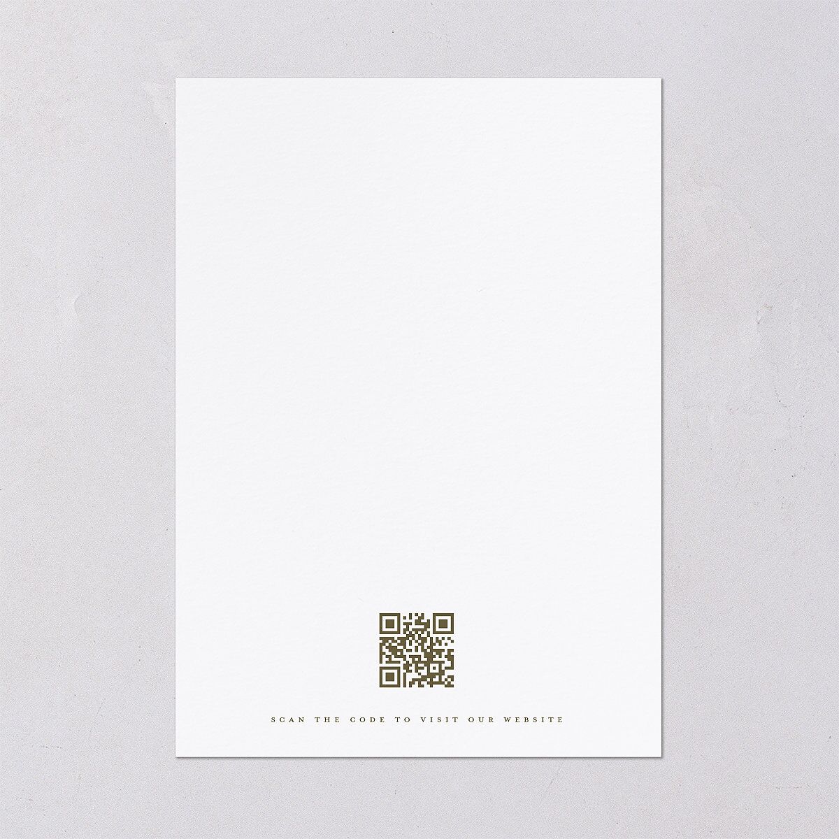 Graceful Chuppah Save the Date Cards Pure White Signature smooth Blank No