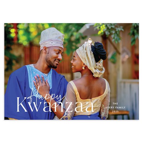 Happy Kwanzaa Holiday Cards Sunflower Signature