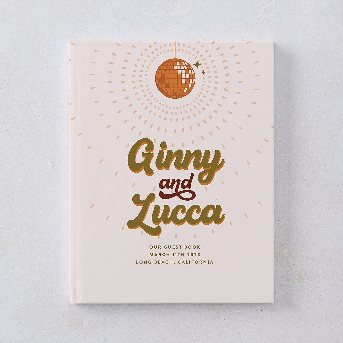 Disco Love Guest Books Umber