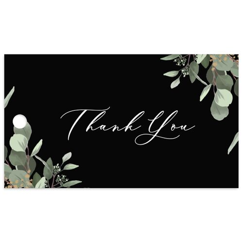Eucalyptus Frame Favor Gift Tags Midnight Signature