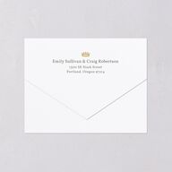 Vintage Regency Monogram Frame Foil All-in-One Wedding Invitations Pure White Signature Light Both Recipient and Return Addresses No