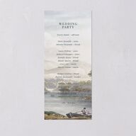 Vintage Landscape Wedding Programs Dark Green Signature