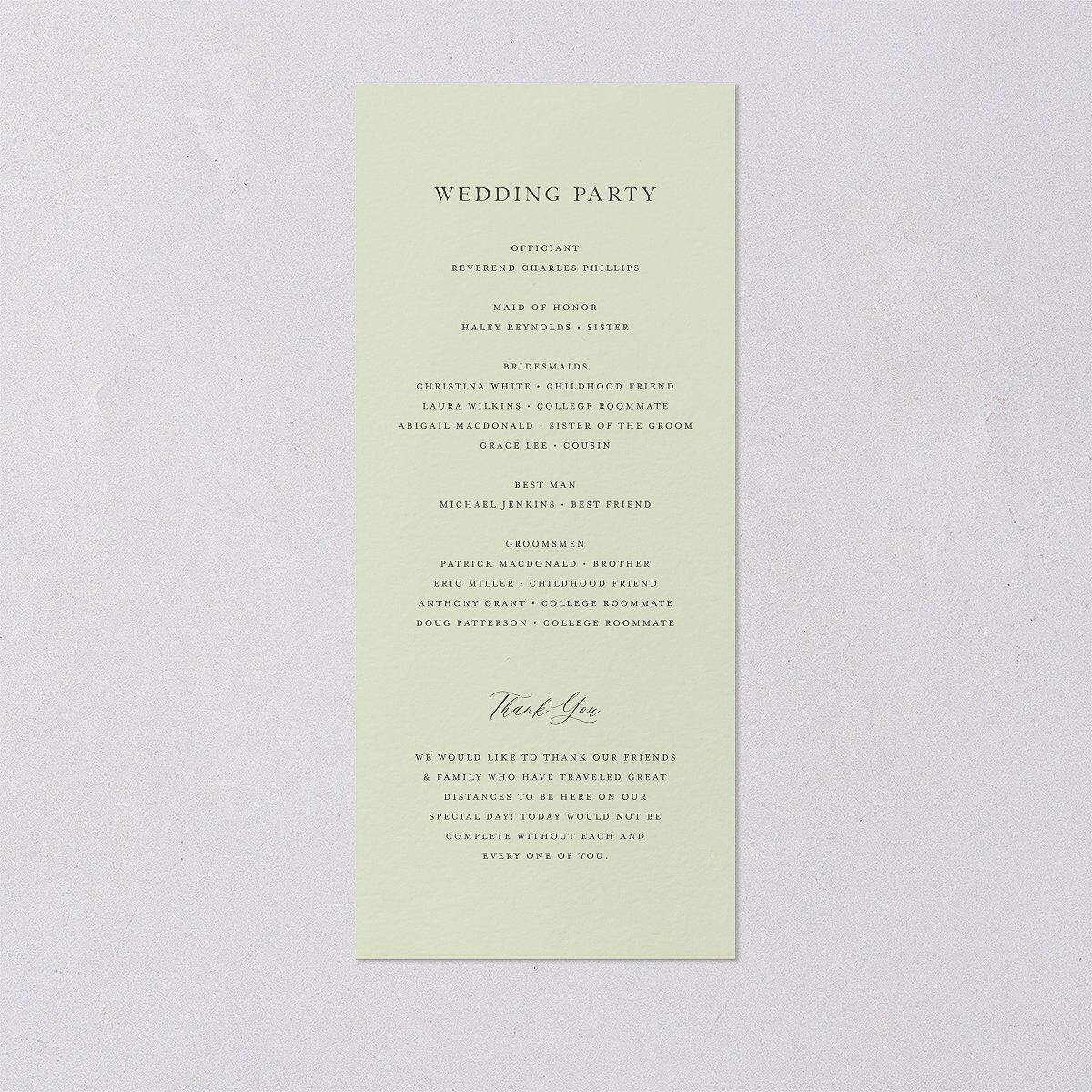 Scenic San Francisco Wedding Programs Daffodil Signature