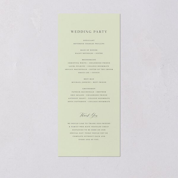 Scenic San Francisco Wedding Programs Daffodil Signature