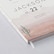 Painted Desert Wedding Guest Book Dusty Rose