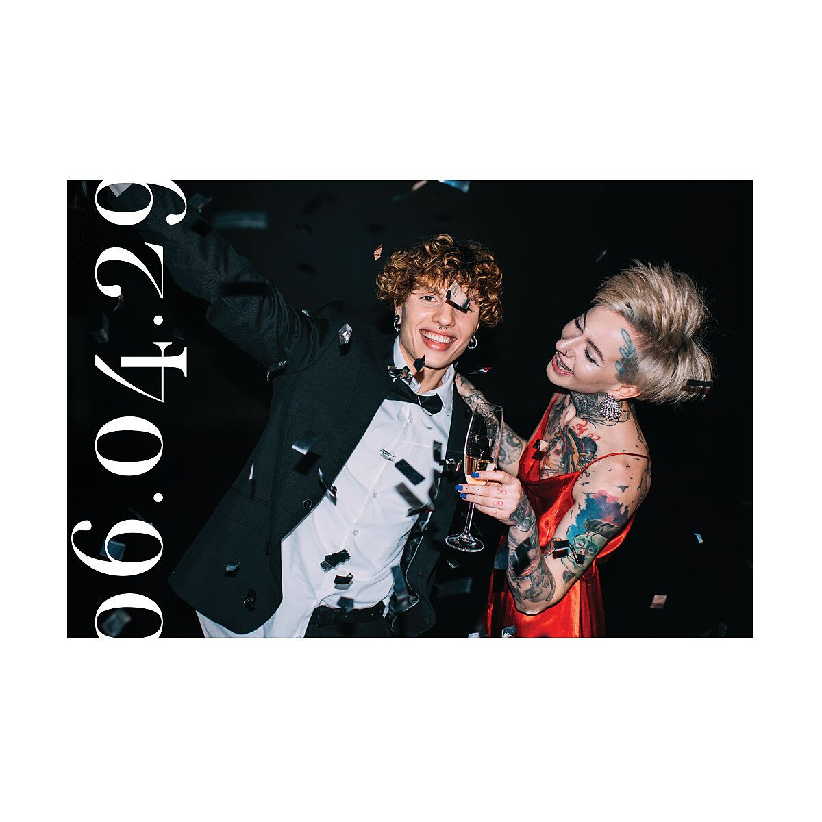 Modern Vow Save the Date Postcards