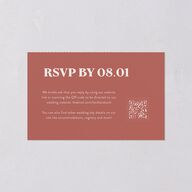 Custom Pet Portrait All-in-One Wedding Invitations Desert Rose Signature Light Both Recipient and Return Addresses