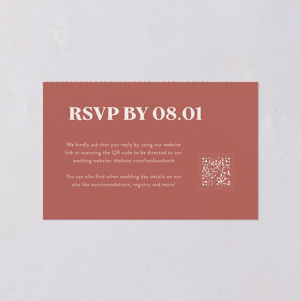 Custom Pet Portrait All-in-One Wedding Invitations Desert Rose Signature Light Both Recipient and Return Addresses