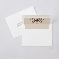 Vintage Nouveau Floral Rehearsal Dinner Invitations Merlot Signature Blank Standard