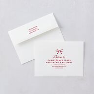 Retro Wedding Cake Wedding Invitations Crimson Signature Blank No Standard