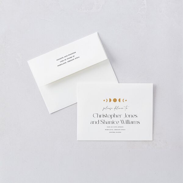 Celestial Galaxy Thank You Cards Dark Navy