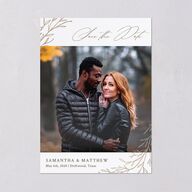 Rustic Branches Save The Date Cards Biscotti Signature smooth Blank No