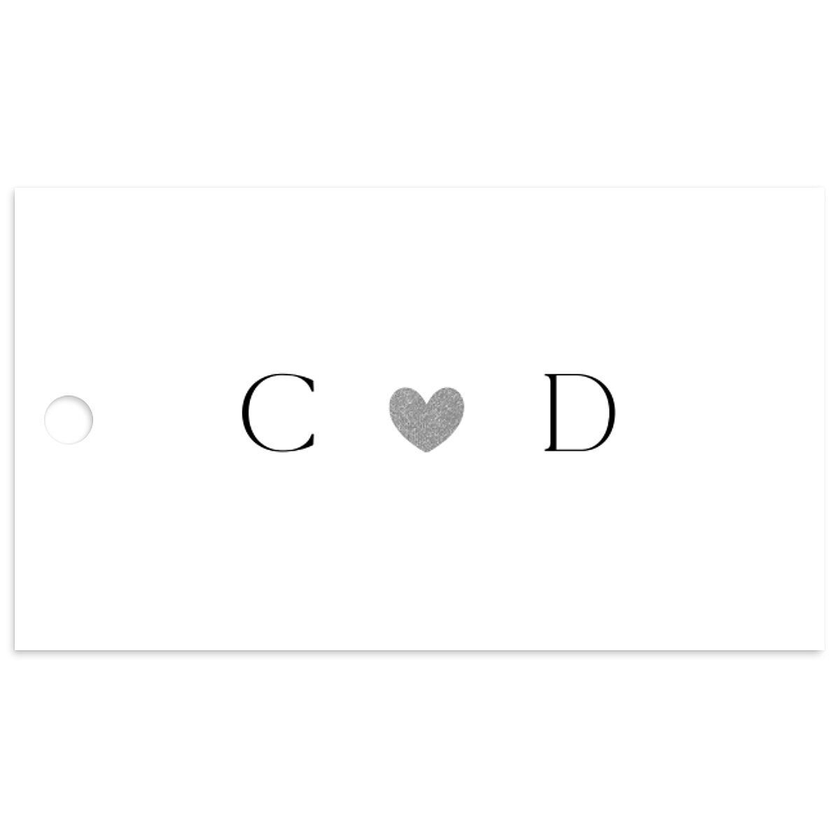 Dainty Heart Favor Gift Tags
