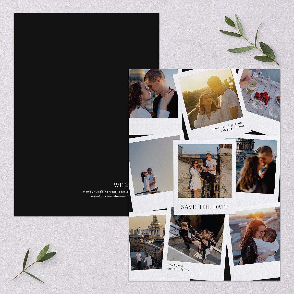 Photo Splash Save the Date Cards — view 1