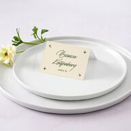 Retro Tropical Destination Place Cards Pear Signature