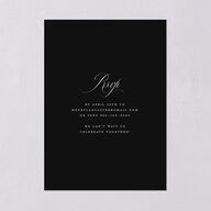 Classic Capture Engagement Party Invitations Midnight Signature Blank Standard