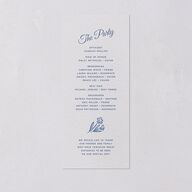 Vintage Heart Locket Wedding Programs Ocean Signature