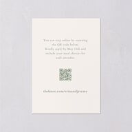 Butterfly Botanical Foil Wedding Response Cards Gold Sage Signature Standard