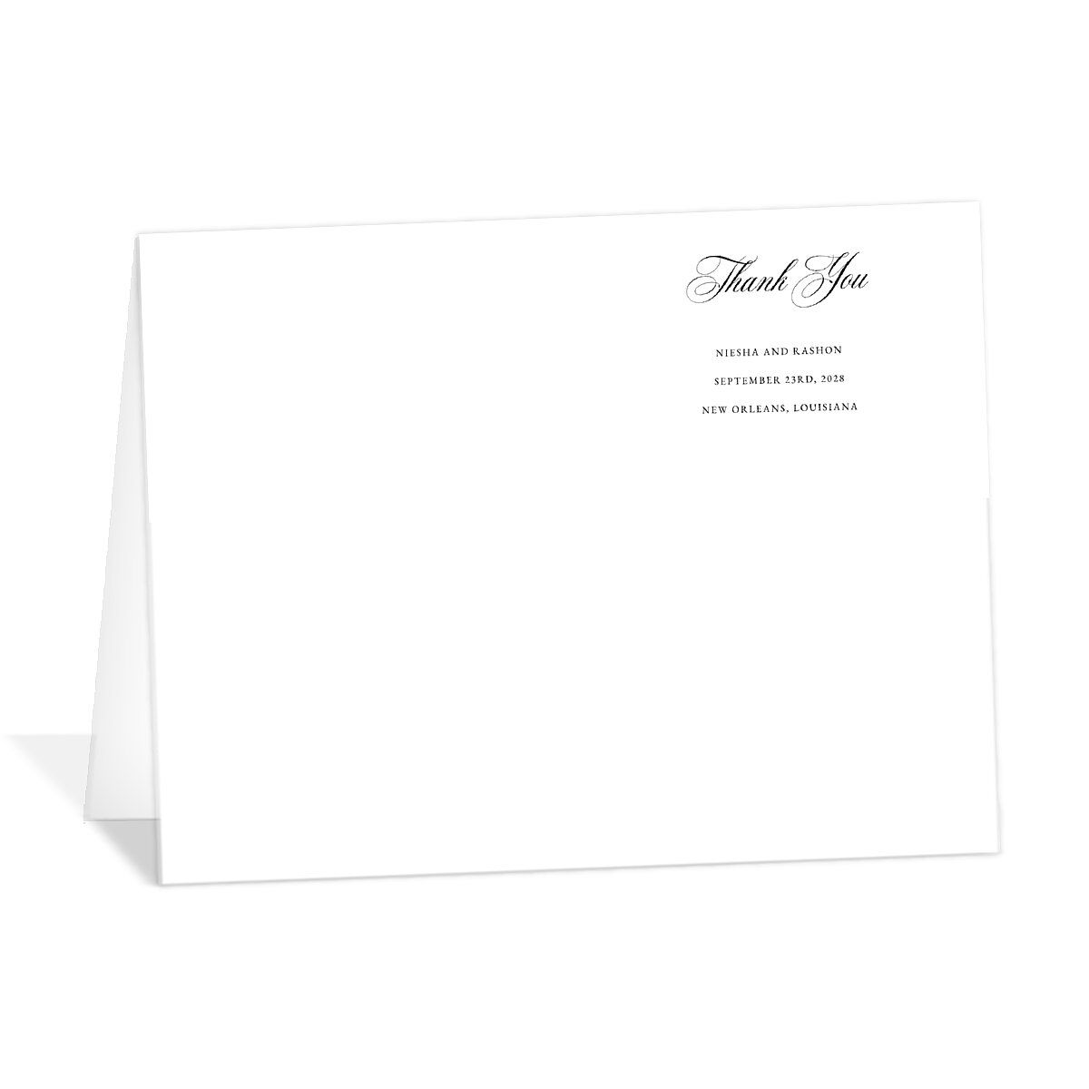 Formal Crest Thank You Cards