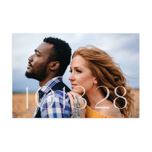 Lavish Palm Save The Date Postcards Licorice