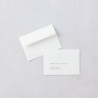 Floral Sketch Wedding Response Cards Off-White Signature Standard